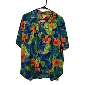 Vintage Maggie Sweet Summer Hawaiian Paradise Tank & Shirt Matching Set Large